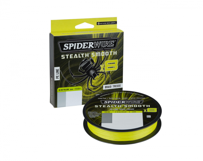 SpiderWire Stealth Smooth 8 Hi-Vis Yellow - 0,9 mm i gruppen Övrigt / Fiskelinor / Flätlina hos Örebro Fiske & Outdoor AB (1515616)