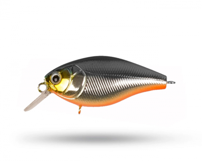 Strike Pro Cranky X Shallow  5 cm - Black Silver Orange Belly i gruppen Fiskedrag / Abborrwobbler hos Örebro Fiske & Outdoor AB (29-EG165-A70-713)