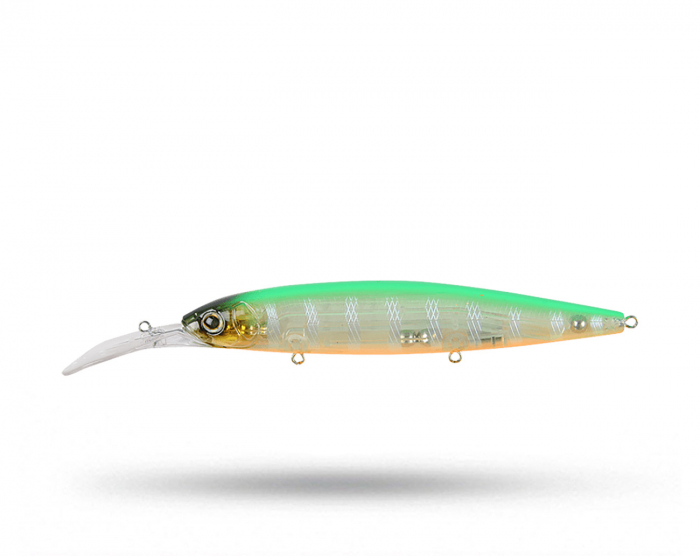 Strike Pro Bold Deep Runner 13 cm - Green Silver Orange Belly i gruppen Fiskedrag / Göswobbler hos Örebro Fiske & Outdoor AB (29-EG191L-A135G)