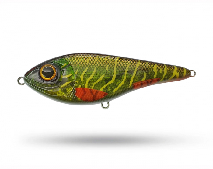 Buster Swim Slow Sink 13cm - Green Motoroil Pike UV i gruppen Fiskedrag / Jerkbaits hos Örebro Fiske & Outdoor AB (29-EG228-C755G)