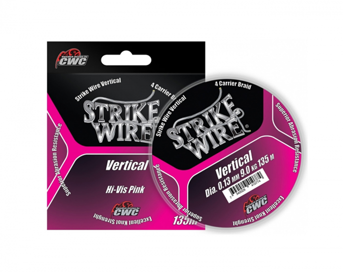 Strike Wire Vertical 0,08mm/4,5kg -135m, H-V Pink i gruppen Övrigt / Fiskelinor / Flätlina hos Örebro Fiske & Outdoor AB (60-E008-01355)