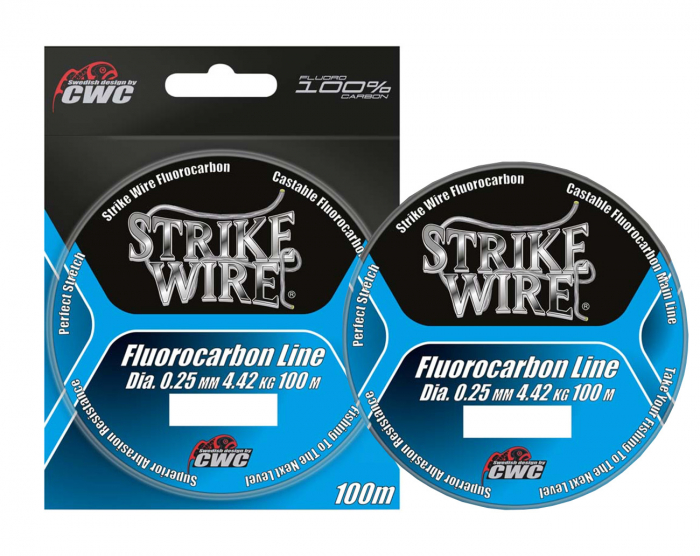 Strike Wire Fluorocarbon 100 m - 0,18mm/2,26kg i gruppen Övrigt / Fiskelinor / Fluorocarbon Lina hos Örebro Fiske & Outdoor AB (60-FC018-0100)