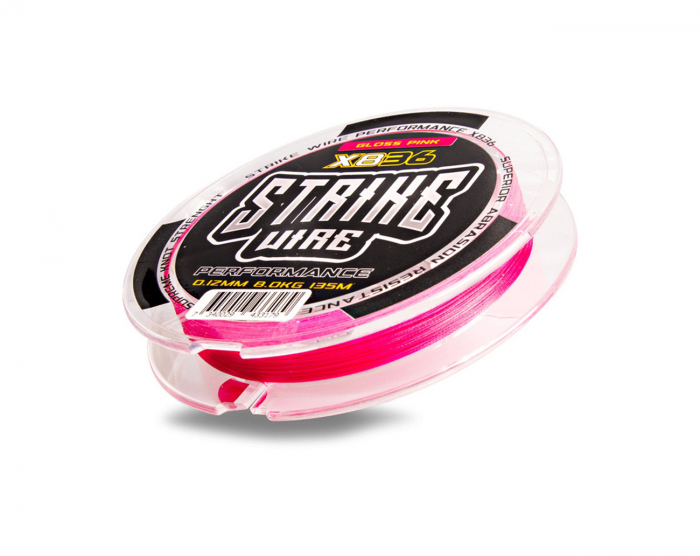 Strike Wire Performance 836 Gloss Pink - 0,08 mm i gruppen Övrigt / Fiskelinor / Flätlina hos Örebro Fiske & Outdoor AB (60-PE008-01355)