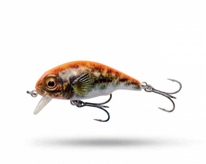 Savage Gear 3D Goby Crank SR 5cm, 6,5g Floating - UV Orange i gruppen Fiskedrag / Abborrwobbler hos Örebro Fiske & Outdoor AB (71731)