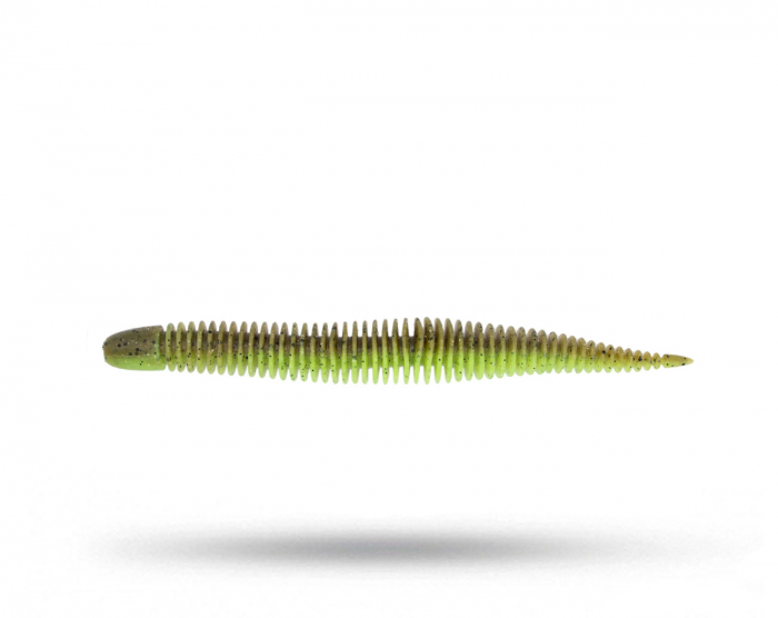 Geecrack Bellows Stick 3,8 inch - Green Pumpkin Chartreuse i gruppen Fiskedrag / NED Beten , Maskar & Stickbaits hos Örebro Fiske & Outdoor AB (BSTICK-38-220)