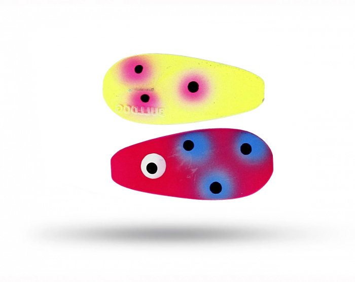 OGP Bulldog Inline 4 gr - Pink Yellow Clown UV Glow i gruppen Fiskedrag / Skeddrag hos Örebro Fiske & Outdoor AB (BUI-218)