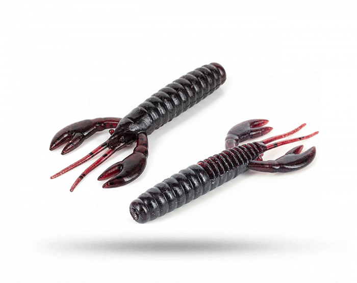 Molix Craw Flex 7,6cm (6-pack) - Dark Red/Black Flake i gruppen Fiskedrag / Kräftor & Creaturebaits hos Örebro Fiske & Outdoor AB (CRFX-03)