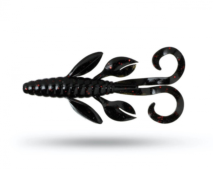 Molix Freaky Flip 10 cm - Black Red Flake i gruppen Fiskedrag / Kräftor & Creaturebaits hos Örebro Fiske & Outdoor AB (FRFL-04)