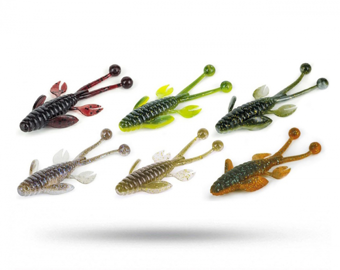 Molix Freaky Flex 7,5 cm 6-pack - Mixed Pack 5 i gruppen Fiskedrag / Kräftor & Creaturebaits hos Örebro Fiske & Outdoor AB (FRFX-MP5)