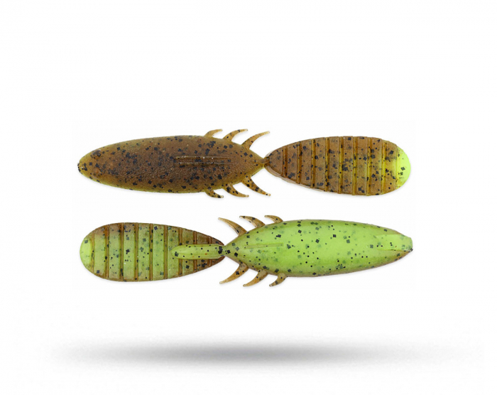 Keitech Paddlin Beaver 8,5 cm - Green Pumpkin Chartreuse i gruppen Fiskedrag / Kräftor & Creaturebaits hos Örebro Fiske & Outdoor AB (KEI-35PB-401)