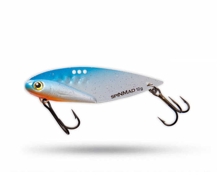 SpinMad Blade Bait King 12 gr - Blue Silver i gruppen Fiskedrag / Vibrationsbeten hos Örebro Fiske & Outdoor AB (King1601)