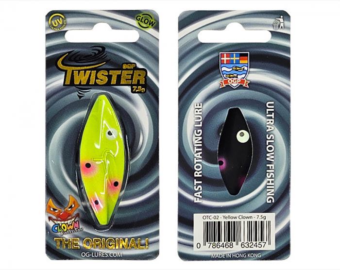 Twister - Yellow Clown - 7,5 g i gruppen Fiskedrag / Skeddrag hos Örebro Fiske & Outdoor AB (OTC-02)