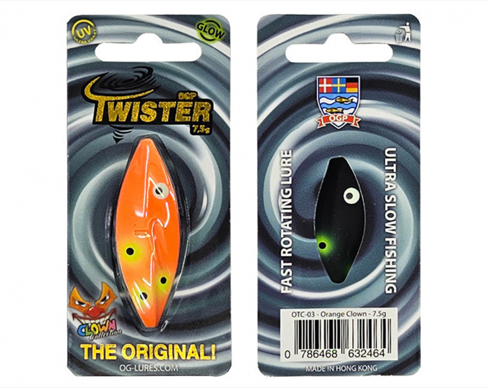 Twister - Orange Clown - 7,5 g i gruppen Fiskedrag / Skeddrag hos Örebro Fiske & Outdoor AB (OTC-03)