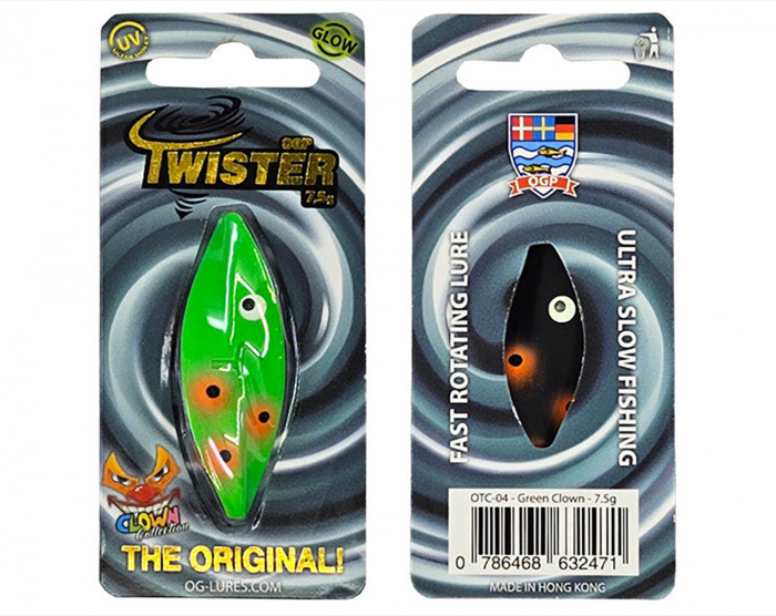 Twister - Green Clown - 7,5 g i gruppen Fiskedrag / Skeddrag hos Örebro Fiske & Outdoor AB (OTC-04)