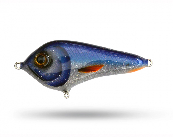 Pineslope Lures Drumstick Blue Silver i gruppen Fiskedrag / Jerkbaits hos Örebro Fiske & Outdoor AB (Pineslope-drum-00-004)