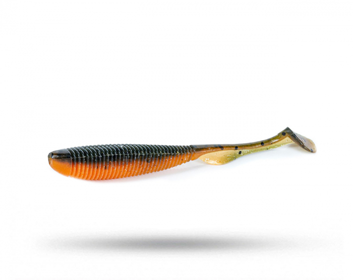 Molix RA Shad 3,5'', 9cm (6-pack) - UV Orange Pumpkin i gruppen Fiskedrag / Abborre & Gösjigg hos Örebro Fiske & Outdoor AB (RSH35-452)