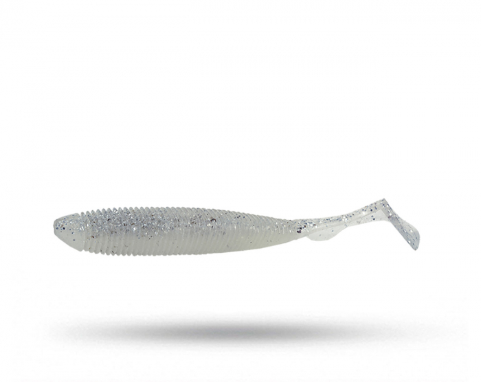 Molix RA Shad 3,8'', 9,6cm (6-pack) - White Shad i gruppen Fiskedrag / Abborre & Gösjigg hos Örebro Fiske & Outdoor AB (RSH38-07)