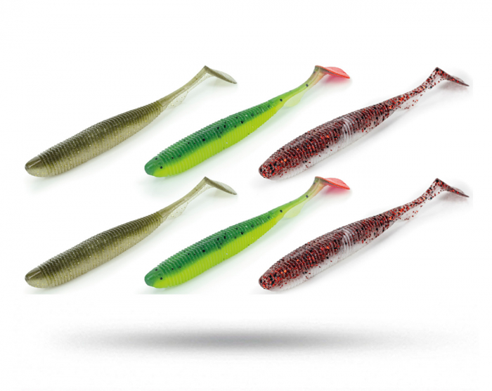 Molix RA Shad 3,8'', 9,6cm (6-pack) - Multi Pack 5 i gruppen Fiskedrag / Abborre & Gösjigg hos Örebro Fiske & Outdoor AB (RSH38-MP5)