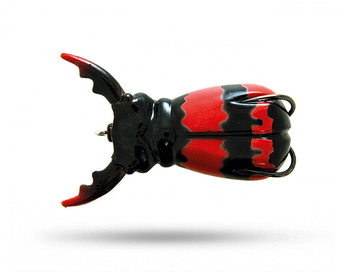 Molix Supernato Beetle - Black Red Stripes i gruppen Fiskedrag / Ytbeten och Poppers hos Örebro Fiske & Outdoor AB (SBEE-221)