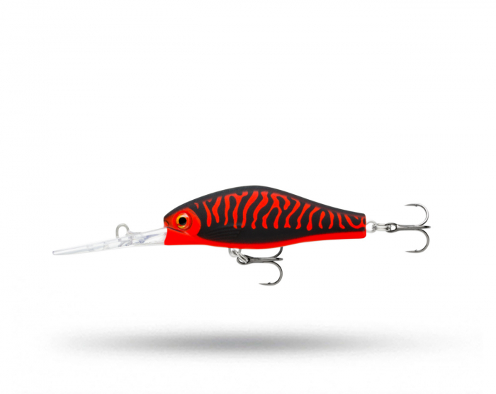 Rapala Shadow Rap Jack Deep 7cm - Matte Black Red UV i gruppen Fiskedrag / Abborrwobbler hos Örebro Fiske & Outdoor AB (SDRJD07-MBRU)