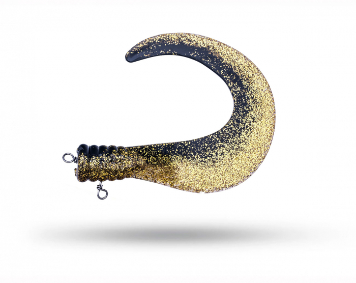 SvartZonker BigTail 2-pack - Black / Gold i gruppen Fiskedrag / Extra Tailar & Paddlar hos Örebro Fiske & Outdoor AB (SZ101118)