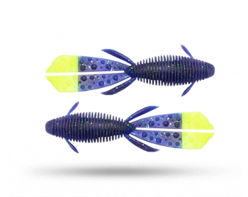 Geecrack Boabab Hog EX 3.8'' 9,6 cm - JuneBug - Blue Chartreuse