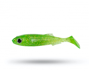 Molix RT Shad 3.5' (9cm) - UV Lime Gold Flake