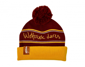 Wolfcreek Lures Classic Pom Pom Beanie - Burgundy Mustad