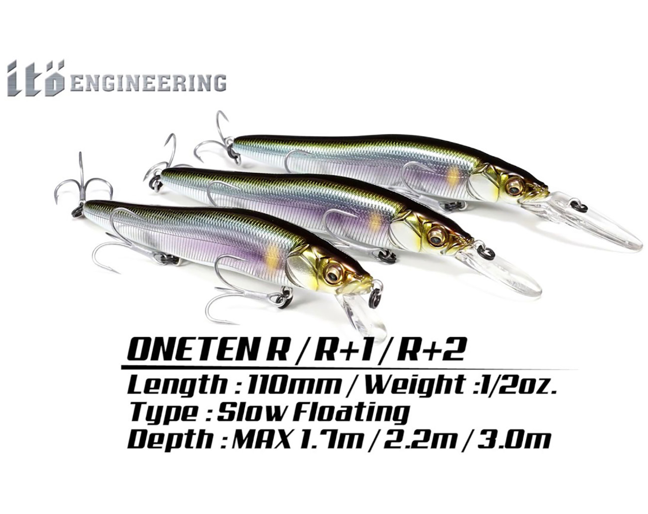 Megabass Oneten +2  Fiskedrag - Abborrwobbler